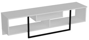 Móvel TV Asal – Branco/Preto – 149,4x40,2x35,2 cm