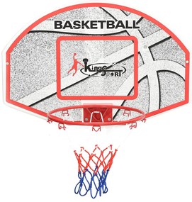 Conjunto tabela basquetebol p/ montar parede 5 pcs 66x44,5 cm