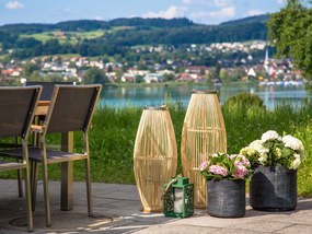 Lanterna decorativa castanho claro 72 cm TAHITI Beliani