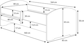 Cama de casal 160x80 branca - colchão e estrado incluído