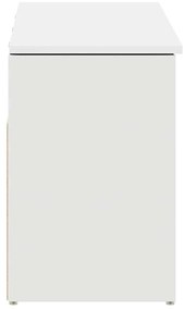 Banco sapateira 102x30,5x45 cm derivados de madeira branco