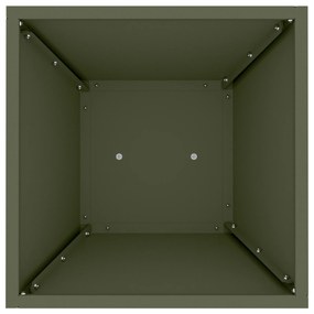 Suporte para Plantas Verde Azeitona Metal 35 x 35 x 73 cm