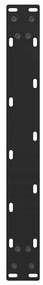 Pés para mesa de centro pretos 2 peças 50x(42-43) cm aço