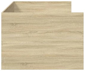 Sofá-cama com gavetas sem colchão 90x200 cm carvalho sonoma