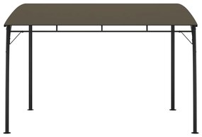 Toldo para-sol de jardim 3x3x2,55 m cinzento-acastanhado