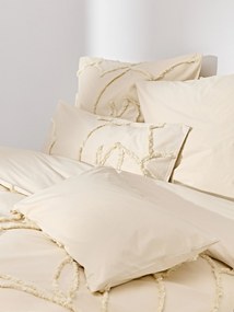 Capa de edredão em percal de algodão com acabamento acolchoado Madeline