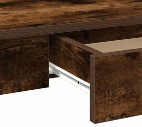 Secretária 100x45x75 cm derivados madeira cor carvalho fumado