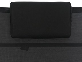 Espreguiçadeira alumínio textilene preto