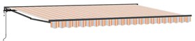 Toldo Retrátil Manual Azul Marinho 500x300 cm