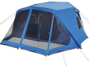 Tenda familiar 10 pessoas libertação rápida impermeável azul