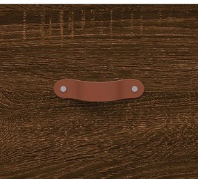 Mesa de cabeceira 2 pcs derivados de madeira carvalho castanho