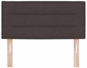 Cabeceira vidaXL Design Linhas Castanho 80 cm Tecido