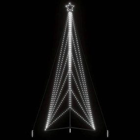 vidaXL LED Árvore de Natal 861 LEDs Branco Frio 478 cm