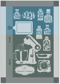 Panos de cozinha jacquard Food Mix Trame City, conjunto de 2