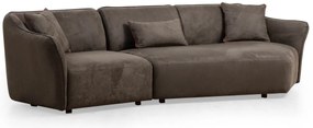 Sofá de Canto Mentis – Castanho – 288x108x79 cm