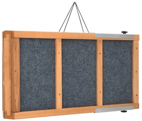 Rampa para cães 120x30 cm madeira de abeto maciça cinzento