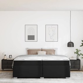 Estrutura da Cama Outros Preto 200 x 200 cm Couro sintético