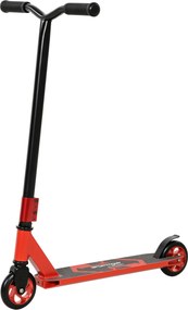SPORTNOW Trotinete Acrobática para Truques com Plataforma em Alumínio, Rolamentos ABEC-7, Rodas de 110 mm e Guiador 360°, Vermelha | Aosom Portugal