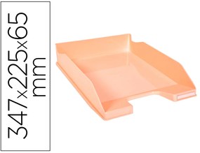 Bandeja Secretária Exacompta Aquarel Combo Midi Coral Pastel 347x255x65 mm
