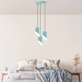 Chandelier Kesik – Turquesa – Diâmetro 40 cm
