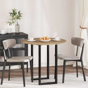 vidaXL Tampo de Mesa carvalho artisiano 80 x 80 x 1,5 cm