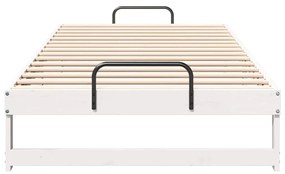 Estrutura de Cama com Alças Branco 100 x 200 cm