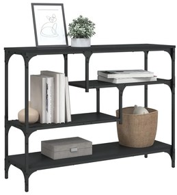 Mesa consola 100x30x75 cm derivados de madeira preto