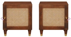 Mesas de cabeceira 2 pcs 40 x 33.5 x 46 cm