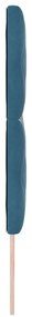 Cabeceira Design Blocos de Diamante Azul Escuro 180 cm Veludo