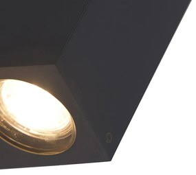 LED Candeeiro de parede inteligente cinzento feito de plástico Incl. 2 Wifi GU10 - Baleno Moderno