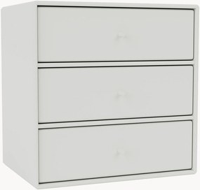 Módulo com gavetas Montana Mini 1007 para sistema de estantes modular