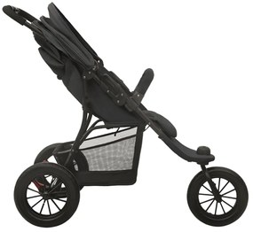 Carrinho de bebé aço antracite