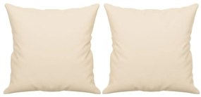 Sofá 2 lugares c/ almofadas 140 cm microfibra bege