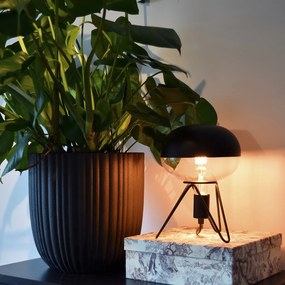 Lâmpada LED E27 regulável espelho preto 6W 360lm 1800K