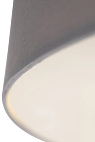 Luminária de teto country cinza 70 cm - Tambor Moderno,Country / Rústico