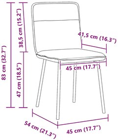 Cadeiras de jantar 6 pcs veludo cinzento-claro
