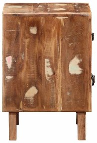 Mesa de cabeceira 40x32x46 cm madeira recuperada maciça