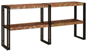 vidaXL Mesa Consola 160x33x75 cm Madeira Recuperada Sólida