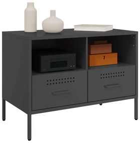 Móvel de TV 68x39x50,5 cm aço preto