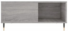 Mesa de centro 80x80x36,5 cm derivados madeira cinzento sonoma