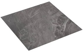 Tábuas de soalho autoadesivas 20 pcs 1,86 m² PVC padrão preto