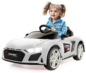 Carro elétrico infantil Audi R8 branco 18V Einhell Power X-Change Bateria e carregador não incluídos