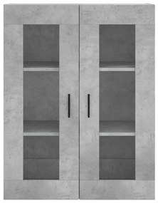 Armário alto 69,5x34x180 cm derivados de madeira cinza cimento