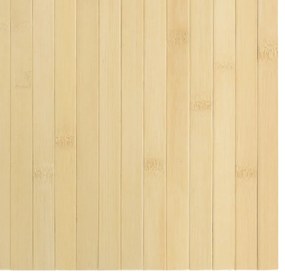 Tapete retangular 60x300 cm bambu cor natural clara