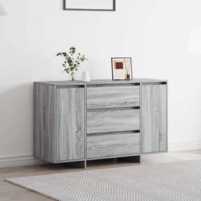 vidaXL Sideboard Cinza Sonoma 120x41x75 cm Madeira de engenharia