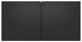 Móveis de TV para parede 3 pcs 60x30x30 cm preto