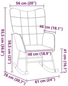 Cadeira Relaxante vidaXL Cinza Escuro em Tecido Lã Curly