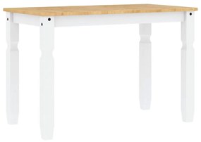 5 pcs conjunto de jantar Panama madeira pinho maciça branco