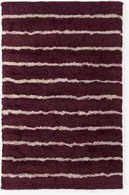 Tapete de lã artesanal de pelo comprido Chaz