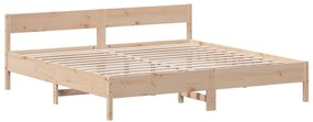 Cama sem colchão 180x200 cm madeira de pinho maciça